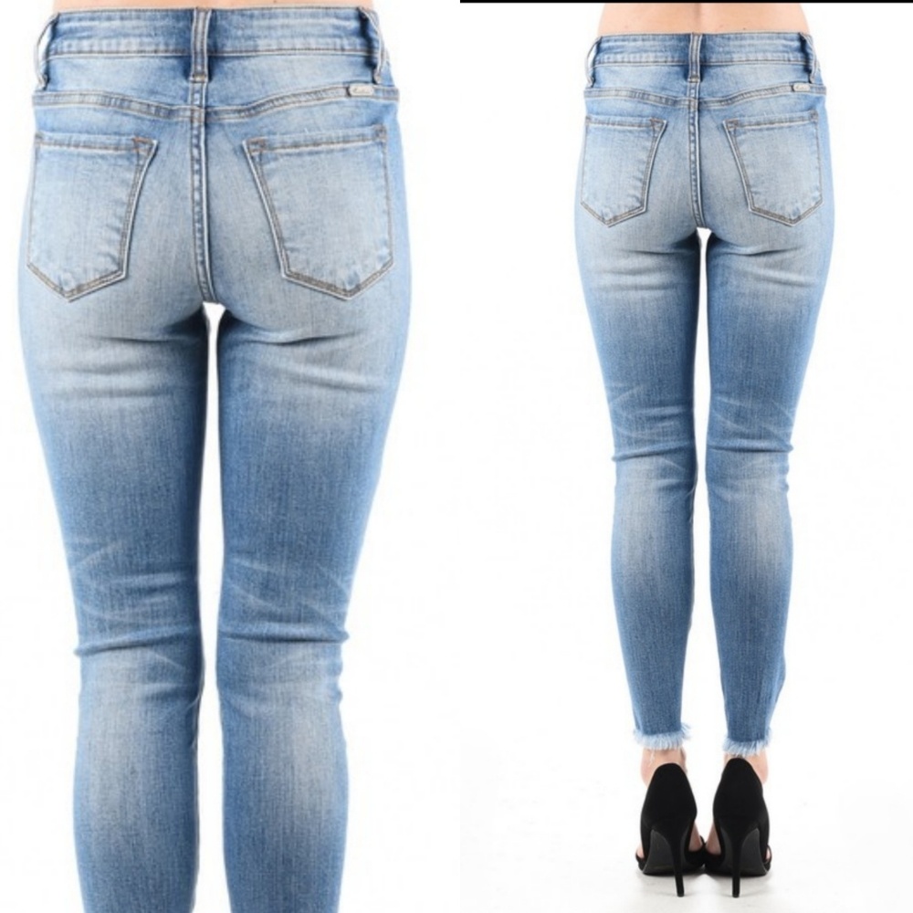 JACKSON Mid rise Distress Skinny Jeans 24, 27 - Picture 6 of 6